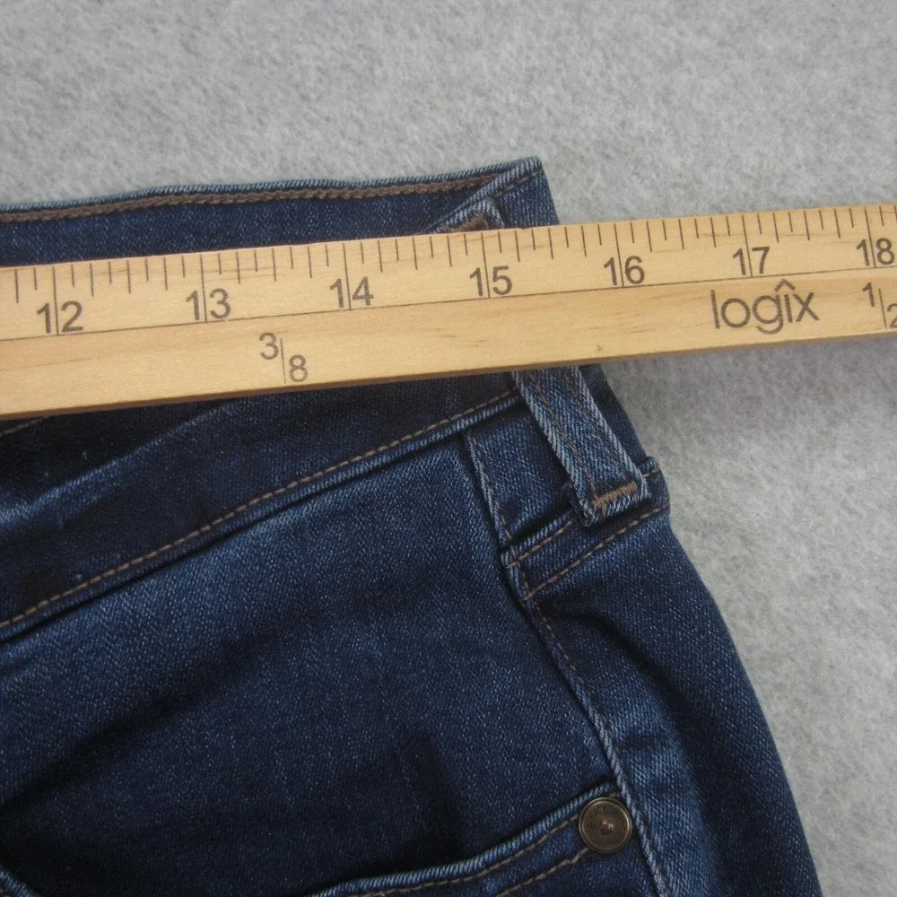 Paige Jeans Mens 30 (31x33.5) Federal Slim Straight Stretch Dark Wash Denim READ